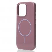 Поликарбонатный чехол Slim Ring с поддержкой MagSafe для iPhone 16 Pro deep purple
