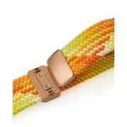 Ремешок для часов UNIVERSAL "Nylon Braided Magnetic" 20 мм orange yellow