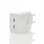 Сетевое зарядное устройство (Адаптер) DC 2PD/35W Fast Charger (CA-D17) белый