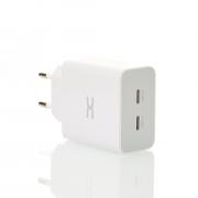 Сетевое зарядное устройство (Адаптер) DC 2PD/35W Fast Charger (CA-D17) белый