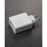 Сетевое зарядное устройство (Адаптер) GaN / PD+QC3.0 / 67W (MDY-12E-EF) белый