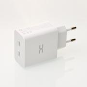 Сетевое зарядное устройство DC 2в1 Type-C 2PD/35W Fast Charger (CA-D17) белый