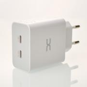 Сетевое зарядное устройство DC 2в1 Type-C 2PD/35W Fast Charger (CA-D17) белый