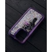 Силиконовый чехол AQUARIUM для iPhone 13 фиолетовый