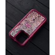 Силиконовый чехол AQUARIUM для iPhone 13 Pro розовый