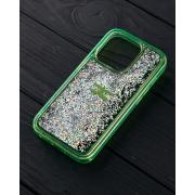 Силиконовый чехол AQUARIUM для iPhone 13 зеленый