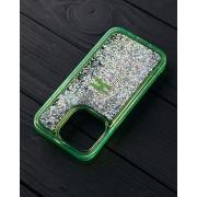 Силиконовый чехол AQUARIUM для iPhone 13 зеленый