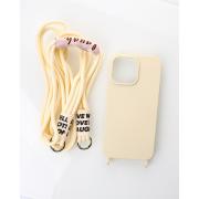 Силиконовый чехол CORD для iPhone 15 бежевый