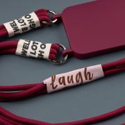 Силиконовый чехол CORD для iPhone 15 бордовый