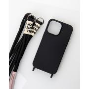 Силиконовый чехол CORD для iPhone 15 черный