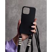 Силиконовый чехол CORD для iPhone 15 черный