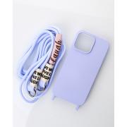 Силиконовый чехол CORD для iPhone 15 фиалковый