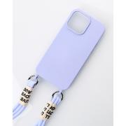 Силиконовый чехол CORD для iPhone 15 фиалковый