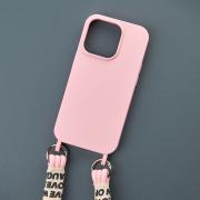 Силиконовый чехол CORD для iPhone 15 розовый