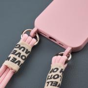 Силиконовый чехол CORD для iPhone 15 розовый