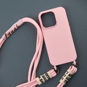 Силиконовый чехол CORD для iPhone 15 розовый