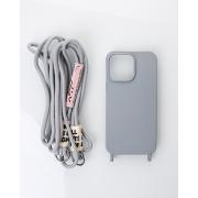 Силиконовый чехол CORD для iPhone 15 серый