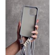 Силиконовый чехол CORD для iPhone 15 серый