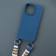 Силиконовый чехол CORD для iPhone 15 синий