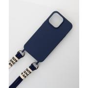 Силиконовый чехол CORD для iPhone 15 темно-синий