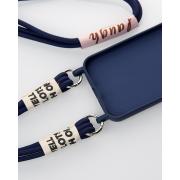 Силиконовый чехол CORD для iPhone 15 темно-синий