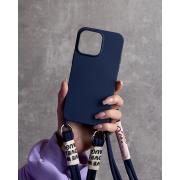 Силиконовый чехол CORD для iPhone 15 темно-синий