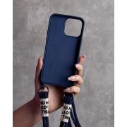 Силиконовый чехол CORD для iPhone 15 темно-синий