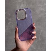 Силиконовый чехол DARK GLITTER для iPhone 11 фиолетовый