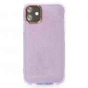 Силиконовый чехол DARK GLITTER для iPhone 11 фиолетовый