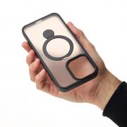 Силиконовый чехол MagSafe 360 для iPhone 11 Pro Max черный