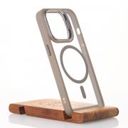 Силиконовый чехол MagSafe CAMERA GLASS PROTECTION для iPhone 14 серый