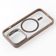 Силиконовый чехол MagSafe CAMERA GLASS PROTECTION для iPhone 14 серый