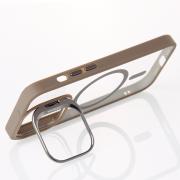 Силиконовый чехол MagSafe CAMERA GLASS PROTECTION для iPhone 14 серый