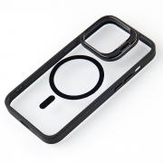 Силиконовый чехол MagSafe CAMERA GLASS PROTECTION для iPhone 14 черный