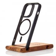 Силиконовый чехол MagSafe CAMERA GLASS PROTECTION для iPhone 14 черный