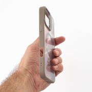 Силиконовый чехол MagSafe CAMERA GLASS PROTECTION для iPhone 16 серый