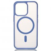 Силиконовый чехол MagSafe MATTE для iPhone 13 Pro фиалковый