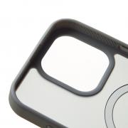 Силиконовый чехол MATTE с поддержкой MagSafe для iPhone 16 Pro titanium black