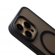 Силиконовый чехол MATTE с поддержкой MagSafe для iPhone 16 Pro classic black
