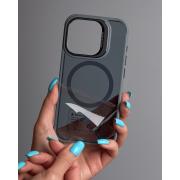 Силиконовый чехол SHADOW с поддержкой MagSafe для iPhone 12 Pro серый