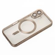 Чехол Shining matte magsafe с защитой камеры для iPhone 16 Plus natural titanium