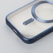 Силиконовый чехол MagSafe SHINING MATTE для iPhone 12 Pro Max blue titanium