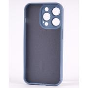 Силиконовый чехол MagSafe SOFT для iPhone 14 Pro серо-синий