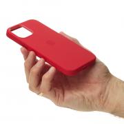 Силиконовый чехол Lux Colors с поддержкой MagSafe для iPhone 13 Pro Max Red