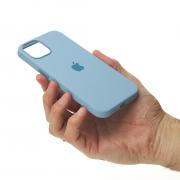 Силиконовый чехол Lux Colors с поддержкой MagSafe для iPhone 13 Pro Max Blue Fog