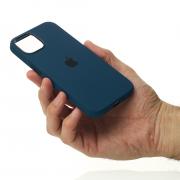 Силиконовый чехол Lux Colors с поддержкой MagSafe для iPhone 13 Pro Max Abyss Blue