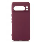 Силиконовый чехол SOFT Silicone Case для Google Pixel 8 Pro (без лого) бордовый