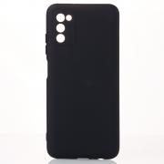 Силиконовый чехол SOFT Silicone Case для Samsung A03S (без лого) черный
