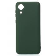 Силиконовый чехол SOFT Silicone Case для Samsung A03 Core (без лого) темно-зеленый