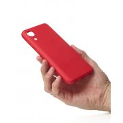 Силиконовый чехол SOFT Silicone Case для Samsung A03 Core (без лого) красный